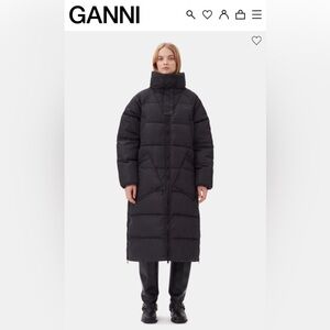 GANNI - Oversized Tech Puffer Coat - Like New